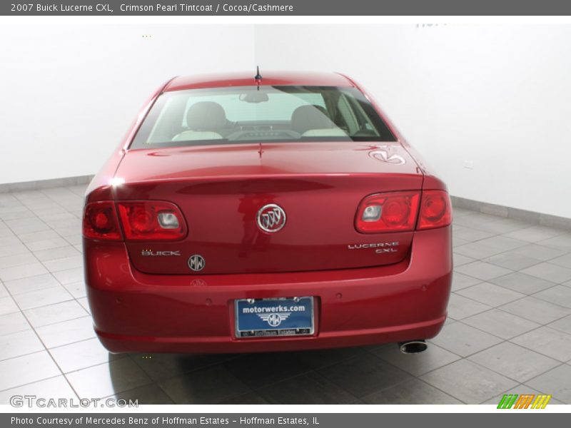 Crimson Pearl Tintcoat / Cocoa/Cashmere 2007 Buick Lucerne CXL