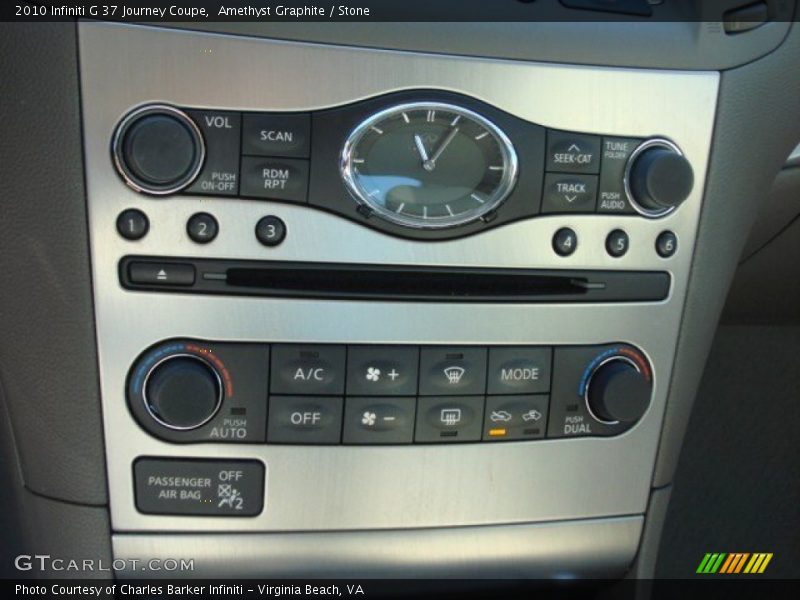 Controls of 2010 G 37 Journey Coupe