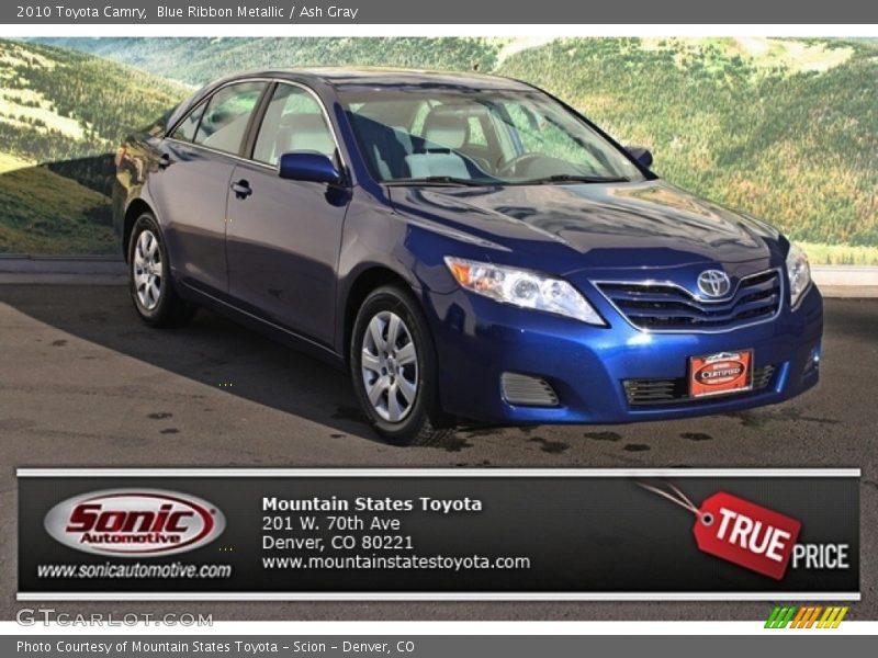 Blue Ribbon Metallic / Ash Gray 2010 Toyota Camry