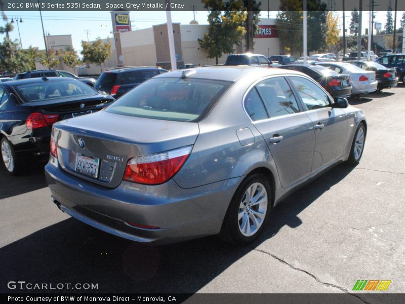 Space Grey Metallic / Gray 2010 BMW 5 Series 535i Sedan