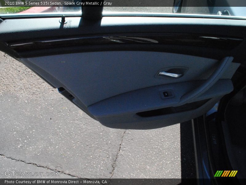 Space Grey Metallic / Gray 2010 BMW 5 Series 535i Sedan