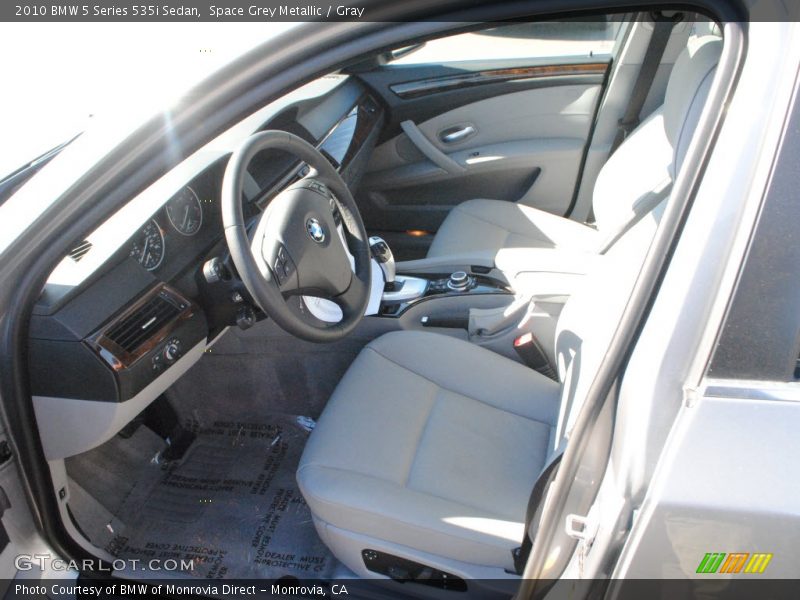 Space Grey Metallic / Gray 2010 BMW 5 Series 535i Sedan