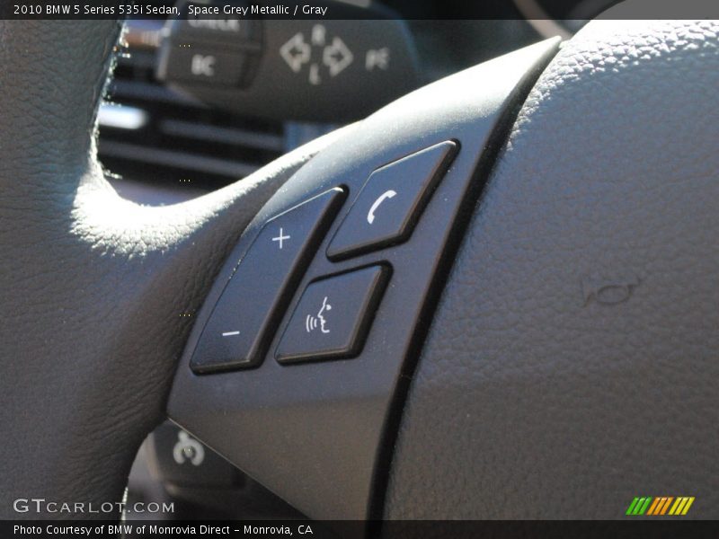 Space Grey Metallic / Gray 2010 BMW 5 Series 535i Sedan