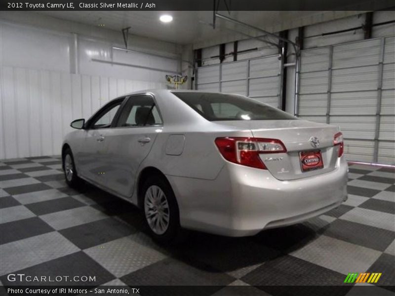 Classic Silver Metallic / Ash 2012 Toyota Camry LE