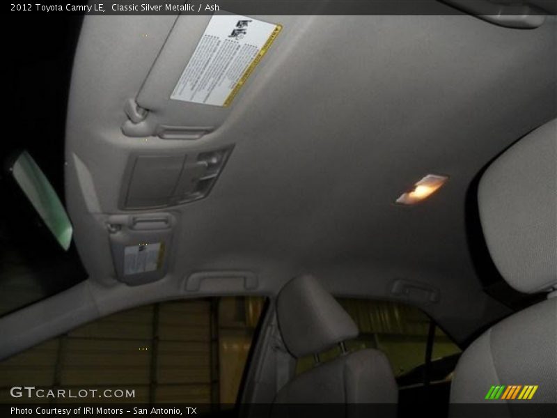 Classic Silver Metallic / Ash 2012 Toyota Camry LE