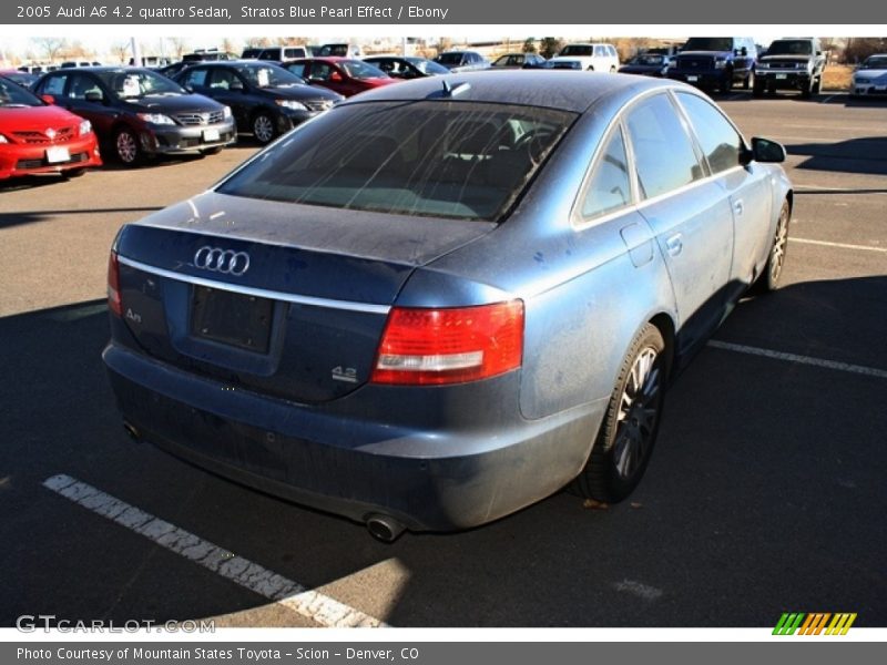 Stratos Blue Pearl Effect / Ebony 2005 Audi A6 4.2 quattro Sedan