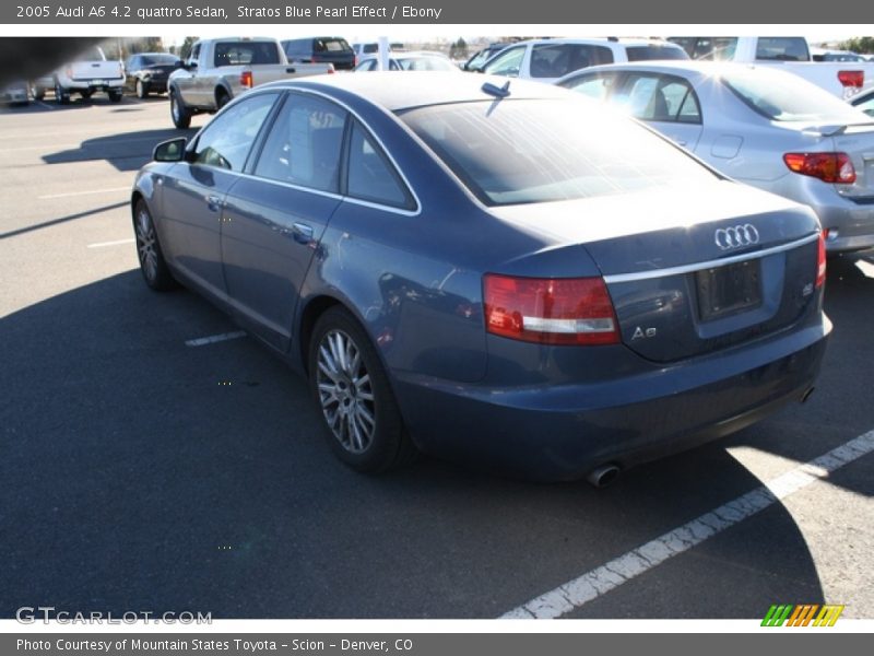Stratos Blue Pearl Effect / Ebony 2005 Audi A6 4.2 quattro Sedan