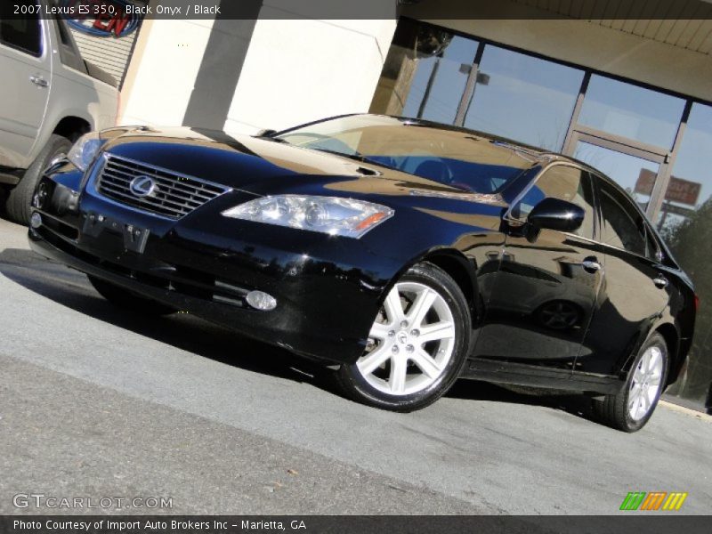 Black Onyx / Black 2007 Lexus ES 350