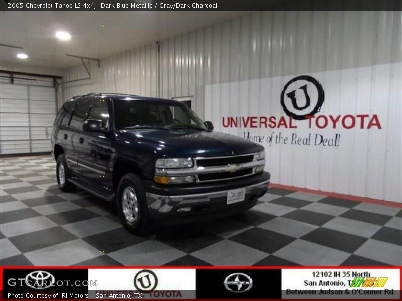 Dark Blue Metallic / Gray/Dark Charcoal 2005 Chevrolet Tahoe LS 4x4