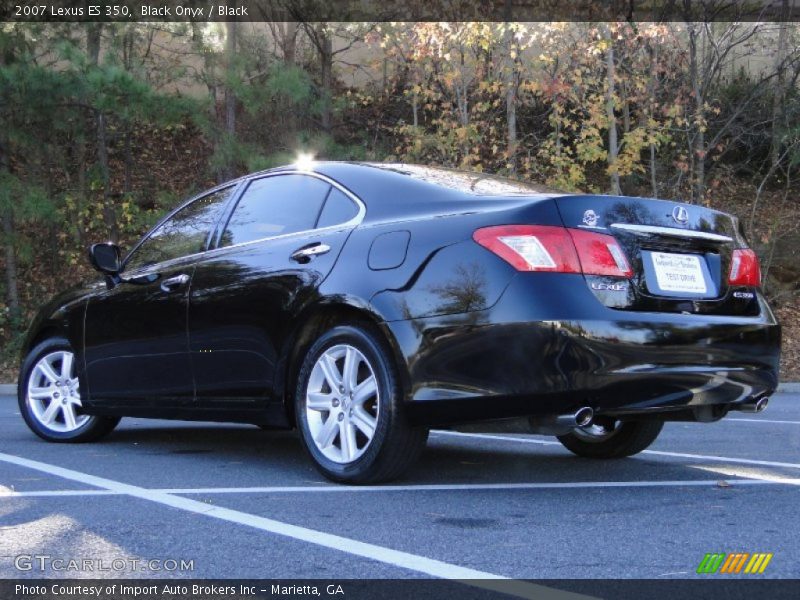 Black Onyx / Black 2007 Lexus ES 350