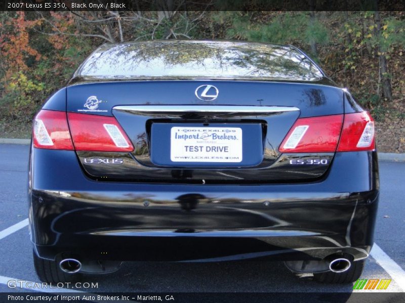 Black Onyx / Black 2007 Lexus ES 350
