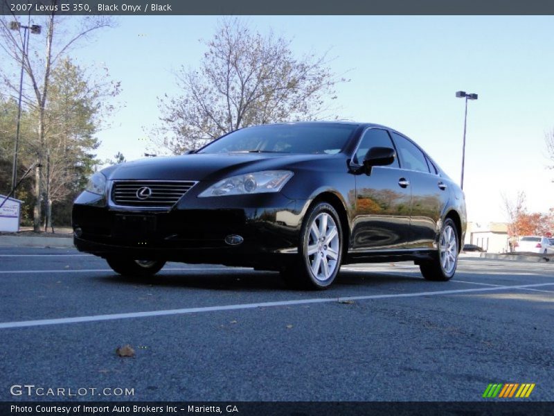 Black Onyx / Black 2007 Lexus ES 350