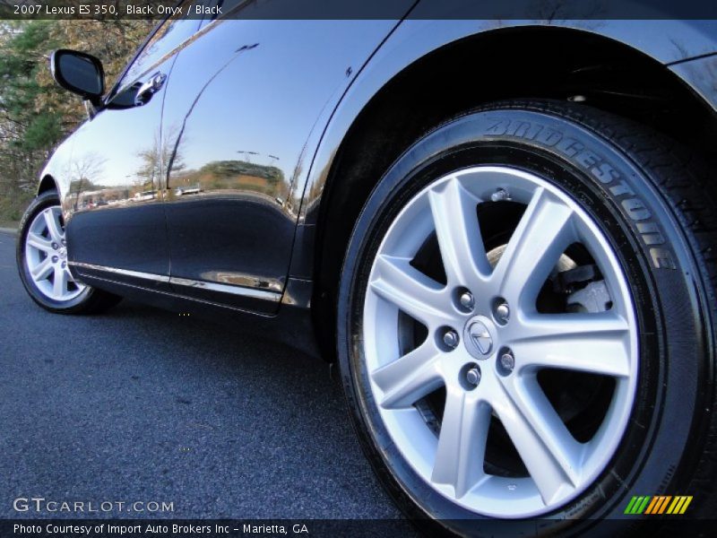 Black Onyx / Black 2007 Lexus ES 350