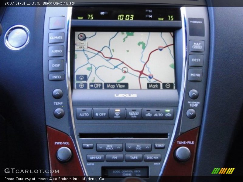Black Onyx / Black 2007 Lexus ES 350