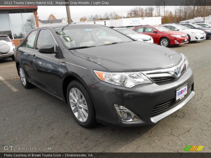 Magnetic Gray Metallic / Light Gray 2012 Toyota Camry Hybrid XLE