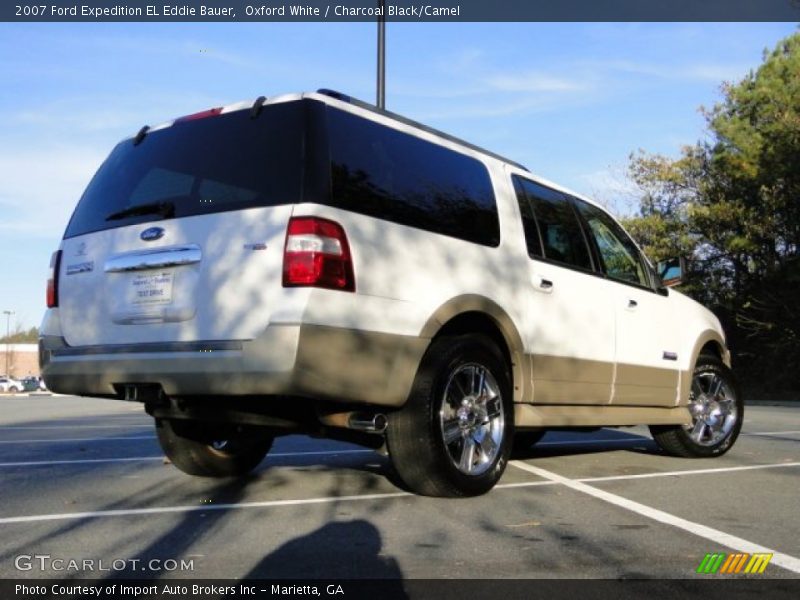 Oxford White / Charcoal Black/Camel 2007 Ford Expedition EL Eddie Bauer