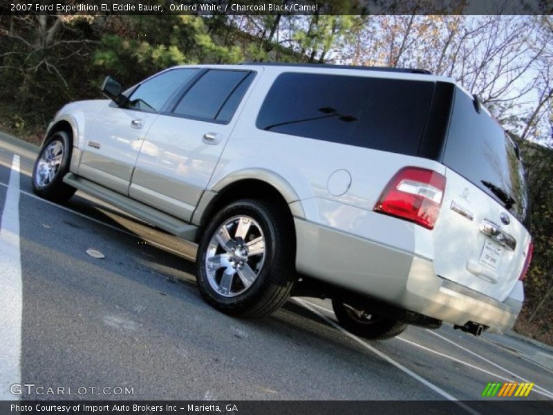 Oxford White / Charcoal Black/Camel 2007 Ford Expedition EL Eddie Bauer