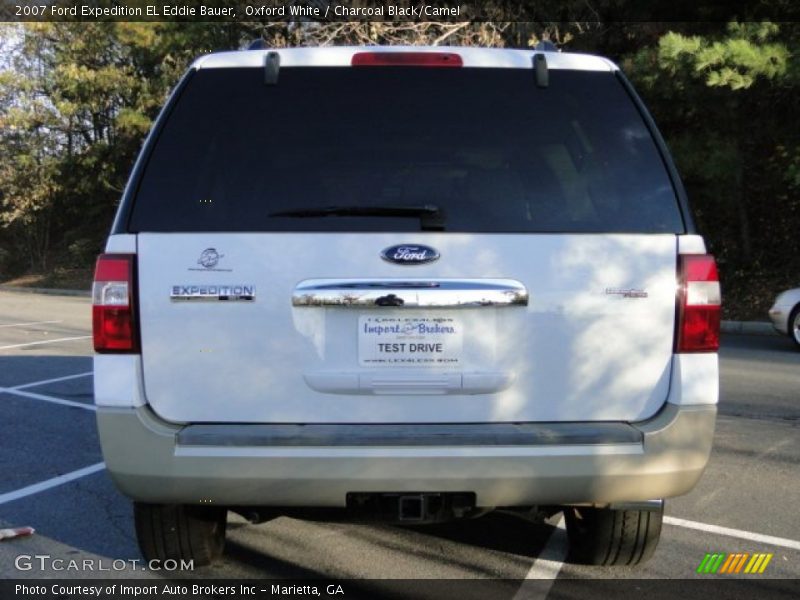 Oxford White / Charcoal Black/Camel 2007 Ford Expedition EL Eddie Bauer