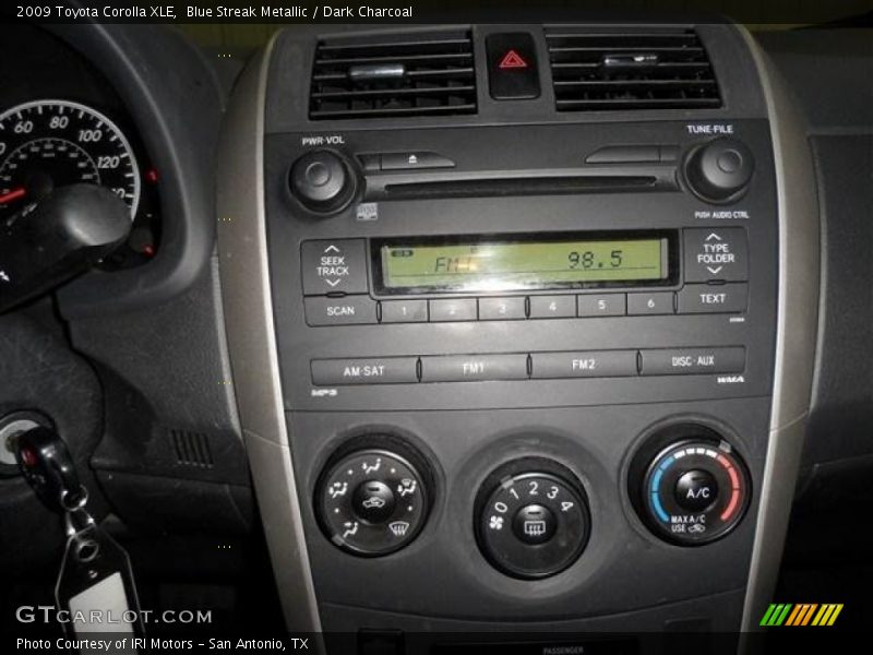 Blue Streak Metallic / Dark Charcoal 2009 Toyota Corolla XLE
