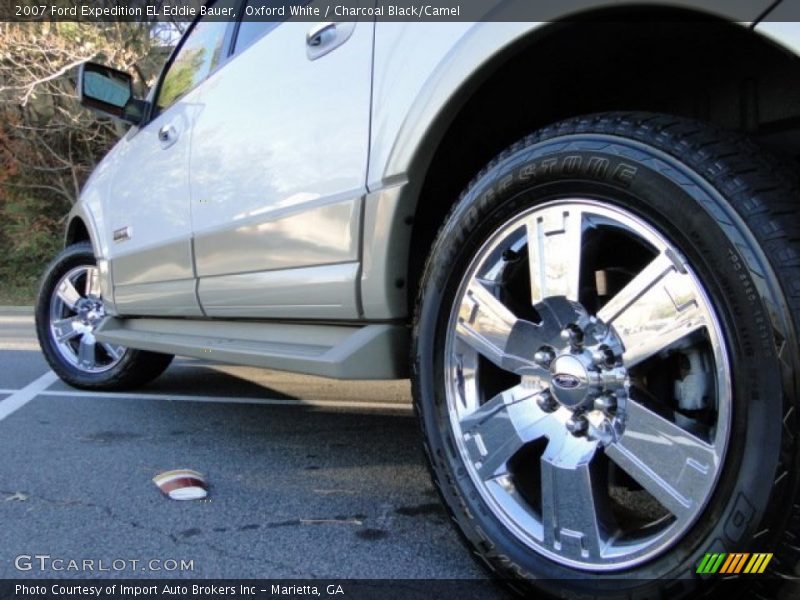 Oxford White / Charcoal Black/Camel 2007 Ford Expedition EL Eddie Bauer