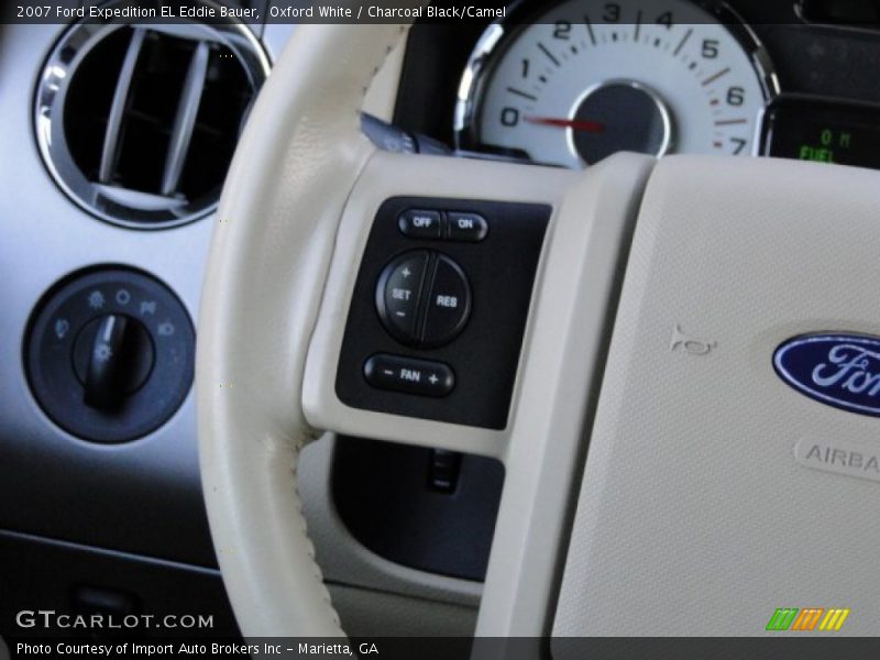 Oxford White / Charcoal Black/Camel 2007 Ford Expedition EL Eddie Bauer