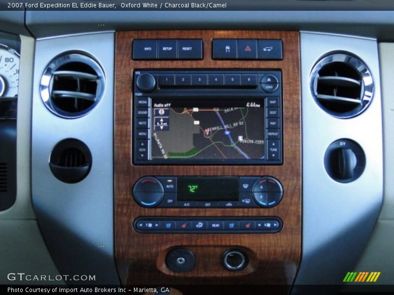 Oxford White / Charcoal Black/Camel 2007 Ford Expedition EL Eddie Bauer