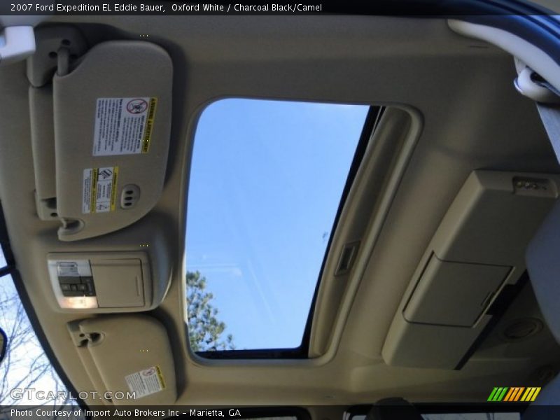 Oxford White / Charcoal Black/Camel 2007 Ford Expedition EL Eddie Bauer