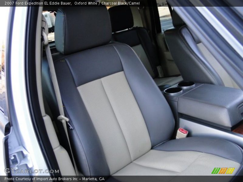 Oxford White / Charcoal Black/Camel 2007 Ford Expedition EL Eddie Bauer