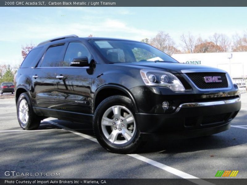 Carbon Black Metallic / Light Titanium 2008 GMC Acadia SLT