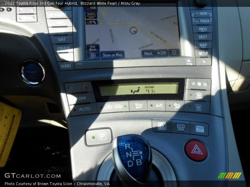 Blizzard White Pearl / Misty Gray 2012 Toyota Prius 3rd Gen Four Hybrid