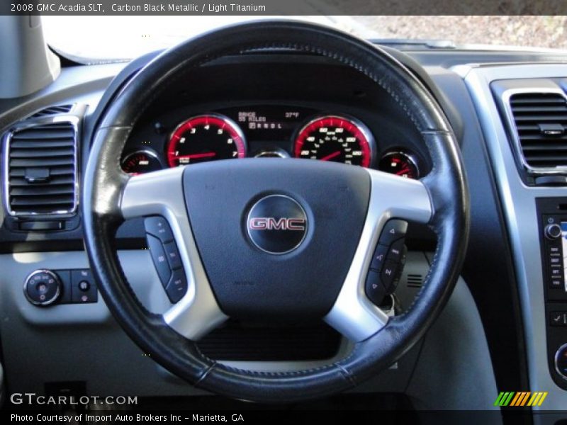 Carbon Black Metallic / Light Titanium 2008 GMC Acadia SLT