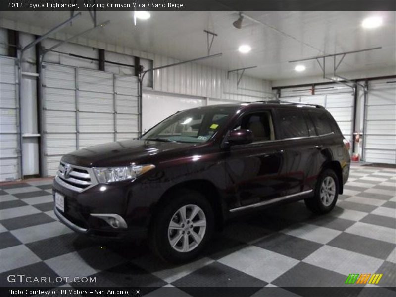 Sizzling Crimson Mica / Sand Beige 2012 Toyota Highlander