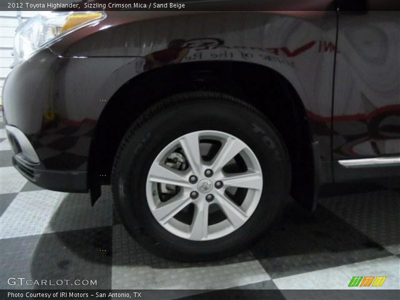 Sizzling Crimson Mica / Sand Beige 2012 Toyota Highlander