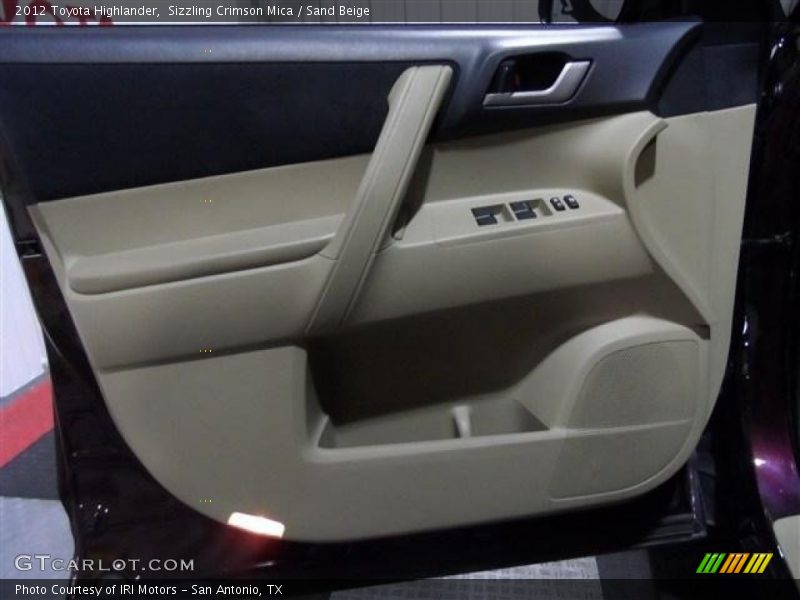 Sizzling Crimson Mica / Sand Beige 2012 Toyota Highlander