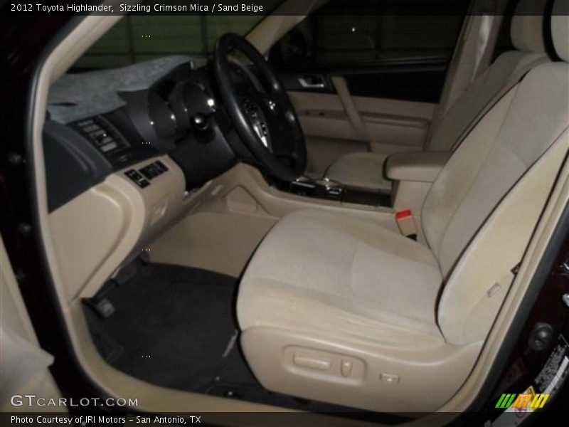 Sizzling Crimson Mica / Sand Beige 2012 Toyota Highlander