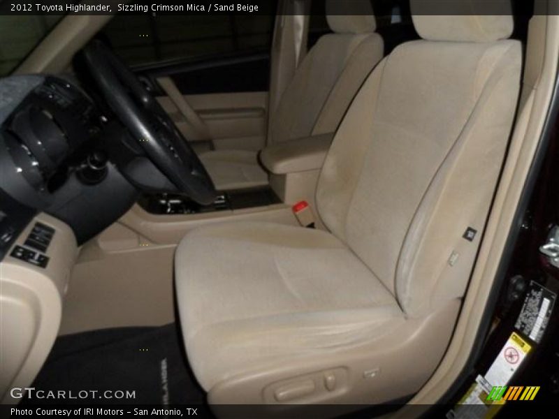 Sizzling Crimson Mica / Sand Beige 2012 Toyota Highlander