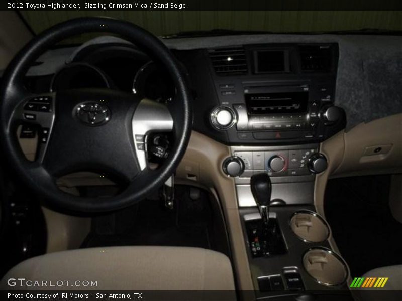 Sizzling Crimson Mica / Sand Beige 2012 Toyota Highlander