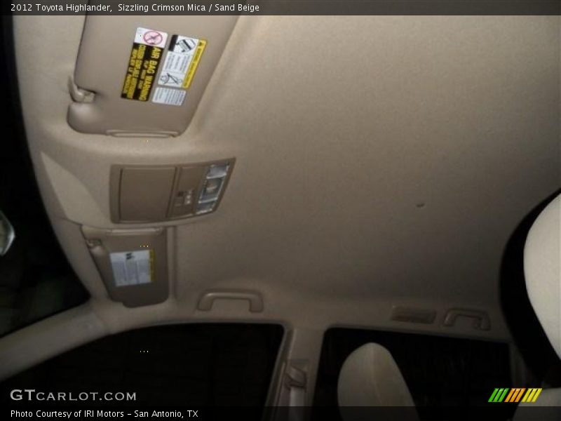 Sizzling Crimson Mica / Sand Beige 2012 Toyota Highlander