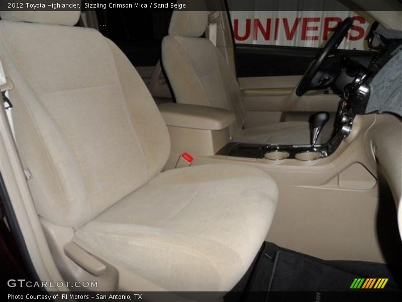 Sizzling Crimson Mica / Sand Beige 2012 Toyota Highlander