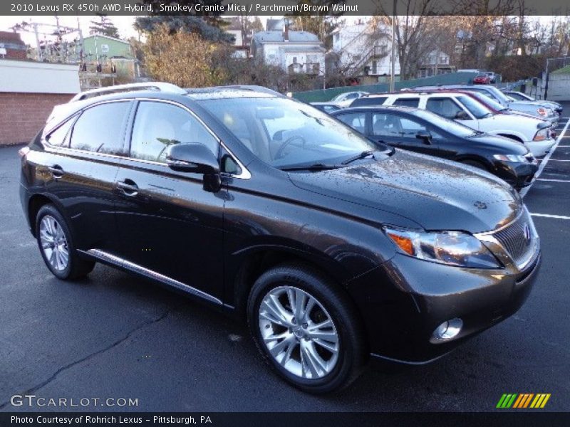 Smokey Granite Mica / Parchment/Brown Walnut 2010 Lexus RX 450h AWD Hybrid