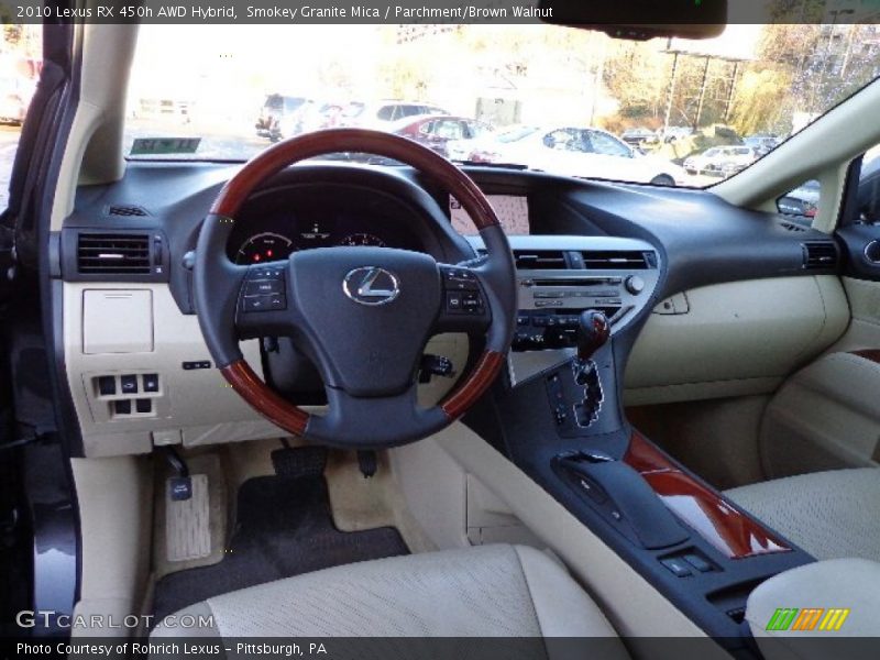 Smokey Granite Mica / Parchment/Brown Walnut 2010 Lexus RX 450h AWD Hybrid
