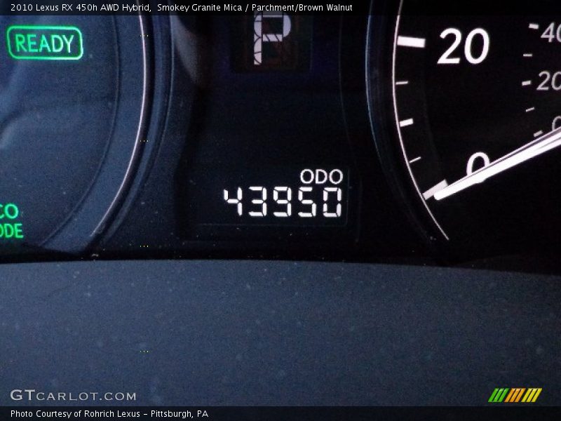 Smokey Granite Mica / Parchment/Brown Walnut 2010 Lexus RX 450h AWD Hybrid