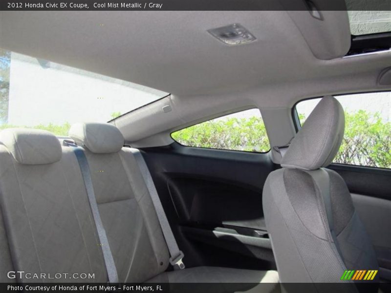 Cool Mist Metallic / Gray 2012 Honda Civic EX Coupe