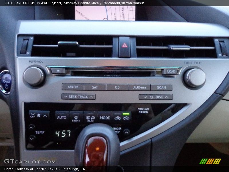 Smokey Granite Mica / Parchment/Brown Walnut 2010 Lexus RX 450h AWD Hybrid