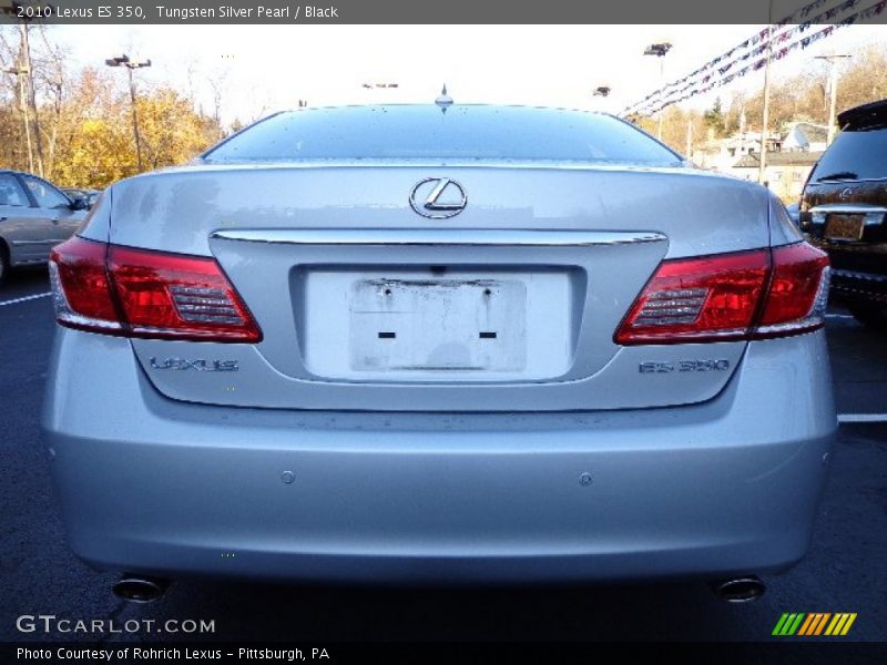 Tungsten Silver Pearl / Black 2010 Lexus ES 350