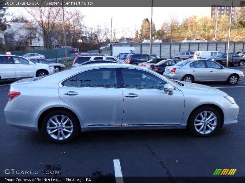 Tungsten Silver Pearl / Black 2010 Lexus ES 350