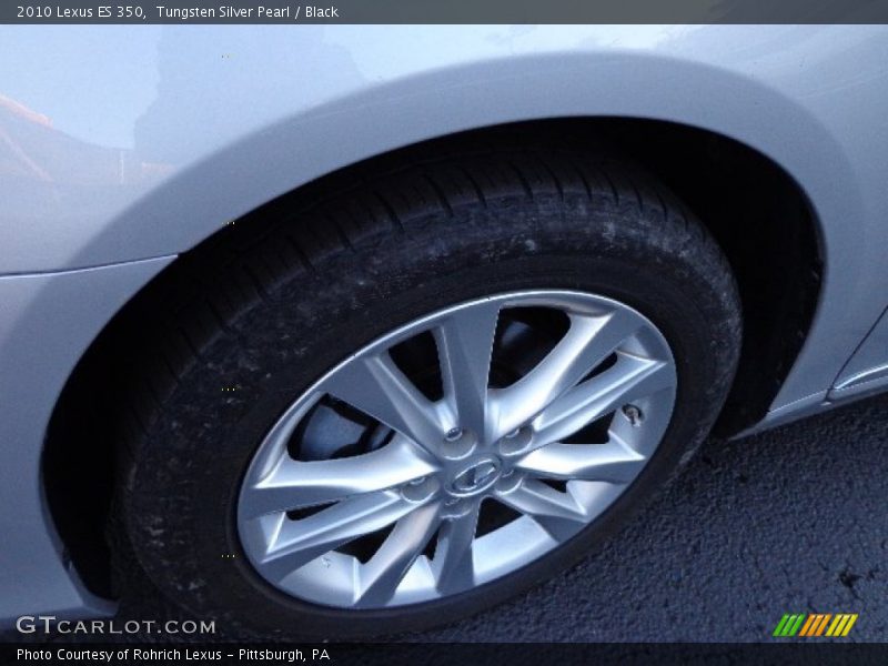 Tungsten Silver Pearl / Black 2010 Lexus ES 350