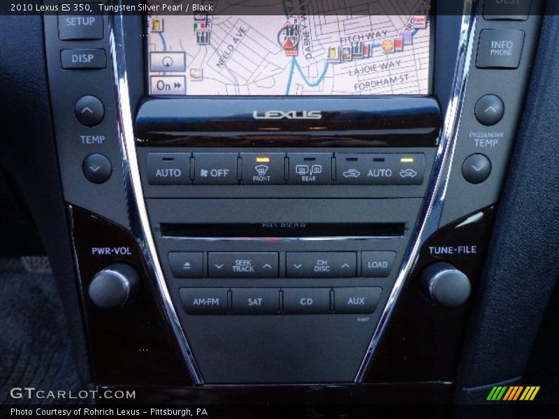 Tungsten Silver Pearl / Black 2010 Lexus ES 350