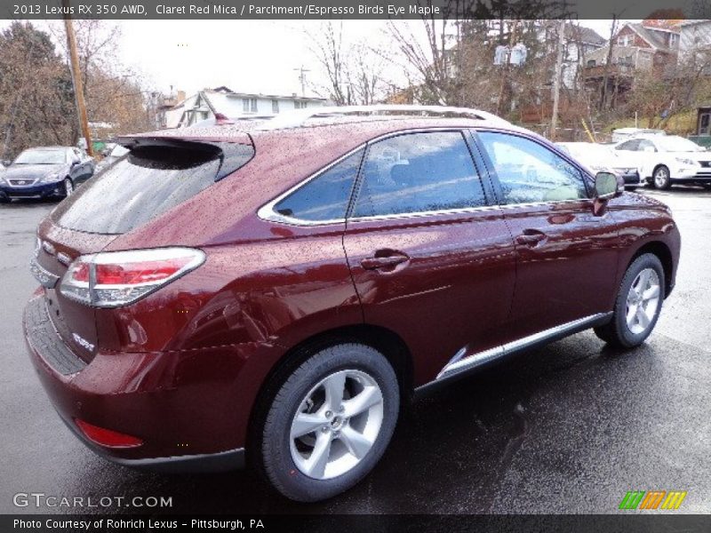 Claret Red Mica / Parchment/Espresso Birds Eye Maple 2013 Lexus RX 350 AWD