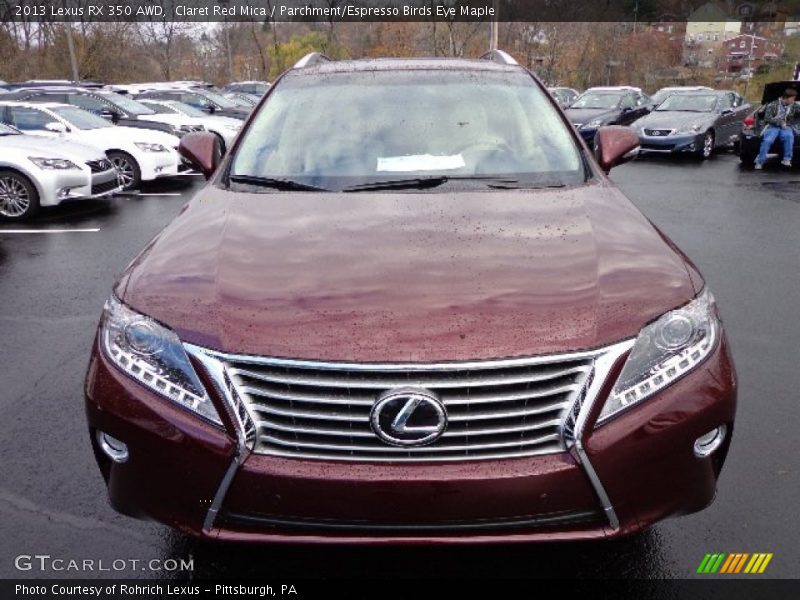 Claret Red Mica / Parchment/Espresso Birds Eye Maple 2013 Lexus RX 350 AWD